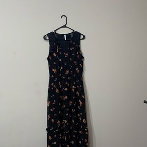 Xhilaration flowery lacy long dress